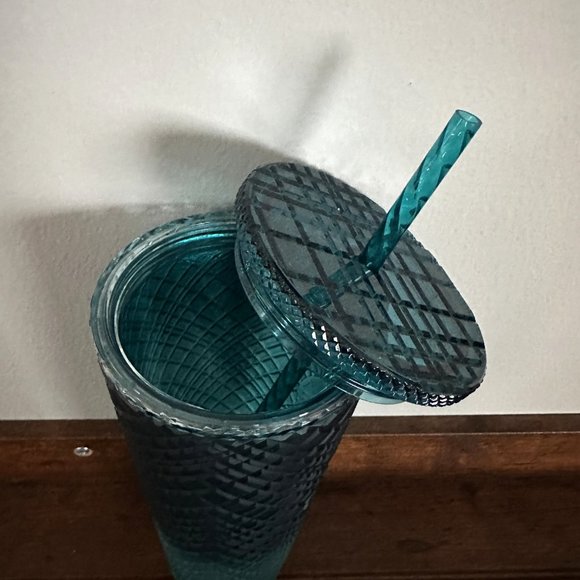 STARBUCKS Jade Ombre Teal Green Jewel Venti 24oz Tumbler Clear Gradient Crystal - Picture 11 of 15